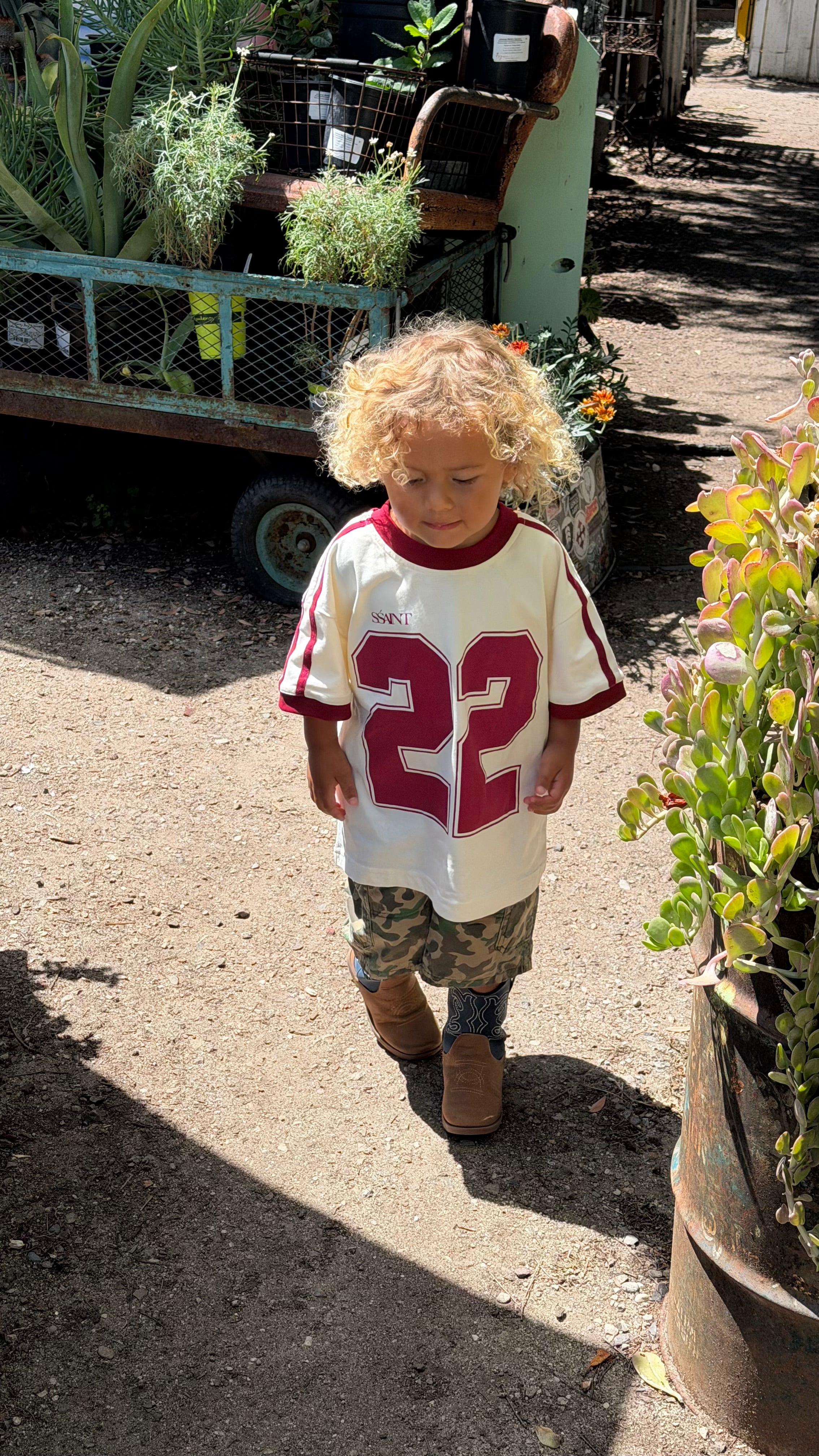 KIDS TWENTY TWO TEE - CHERRY