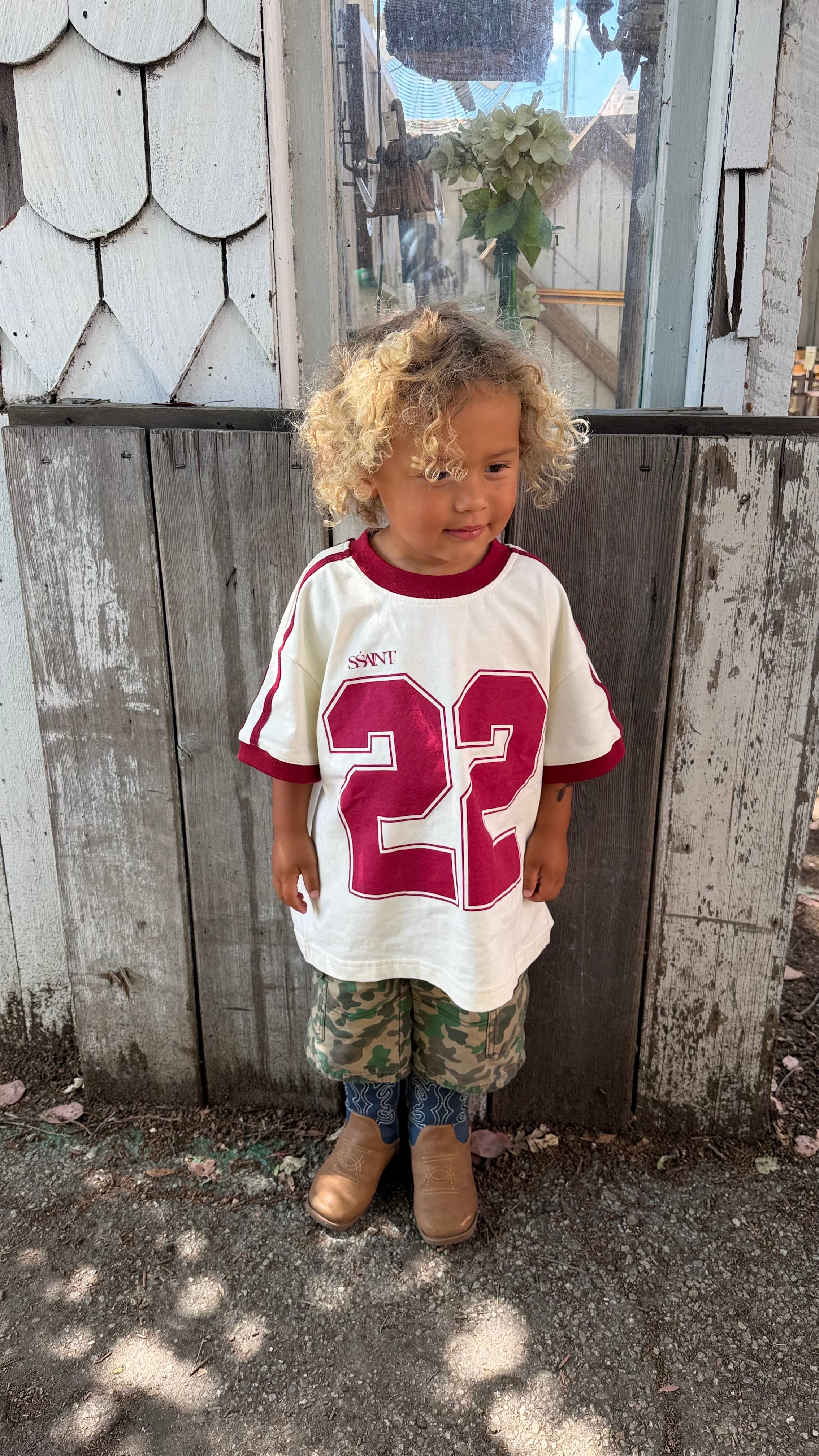 KIDS TWENTY TWO TEE - CHERRY
