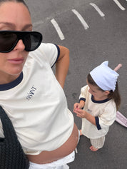SŚAINT LOGO BABY TEE - CREAM