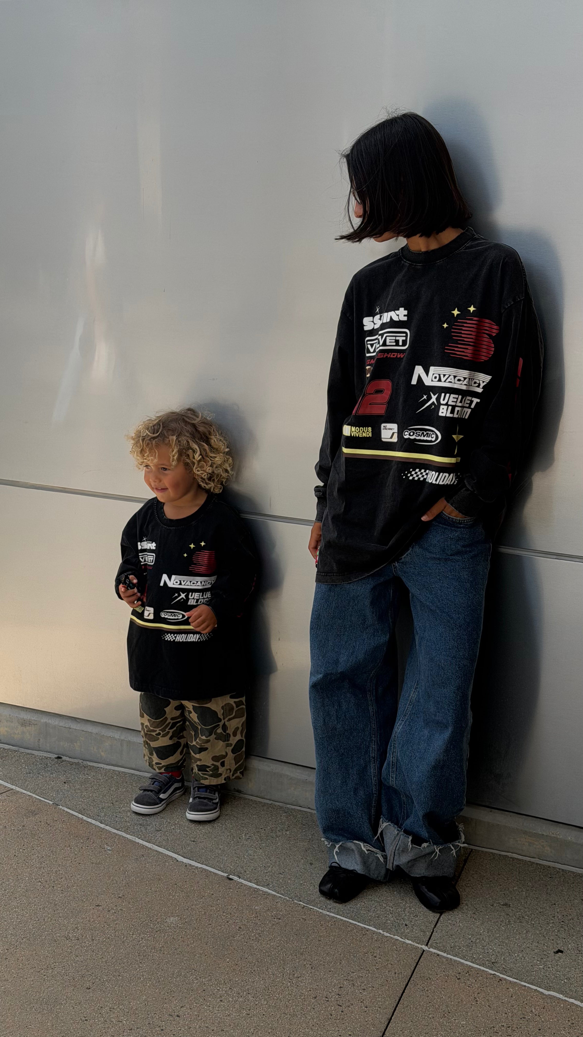 KIDS SIGNATURE MOTO TEE - BLACK
