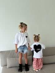 KIDS HEART TEE - BLACK