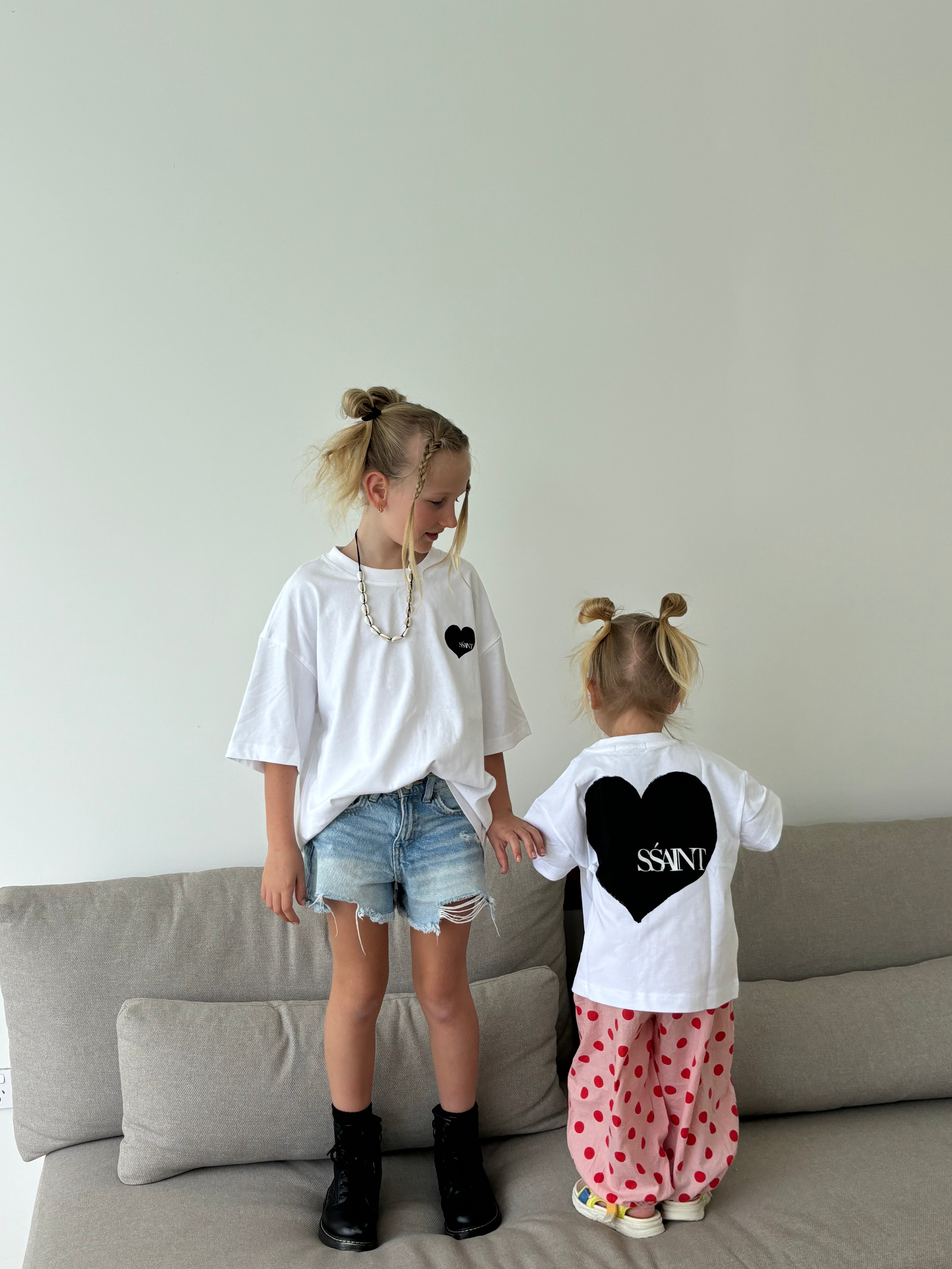 KIDS HEART TEE - BLACK