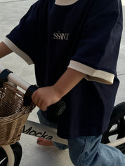 SŚAINT LOGO BABY TEE - NAVY