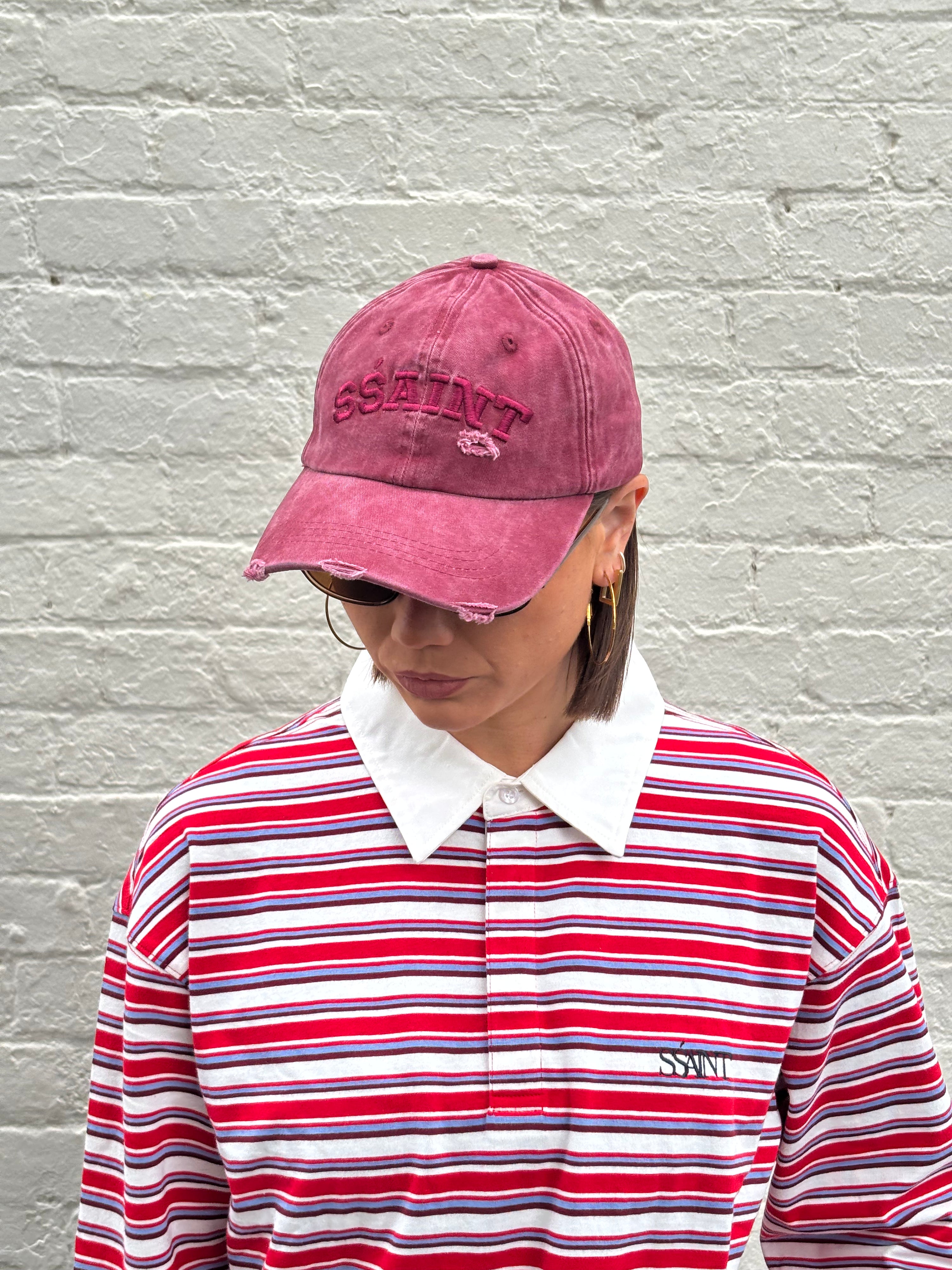 SŚAINT LOGO CAP - CHERRY