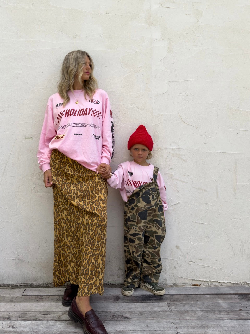 KIDS SIGNATURE MOTO TEE - PINK