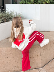 KIDS HEART HOODIE - GREY