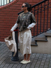 ROUND ONE LAYERED TEE - VINTAGE CAMO
