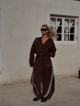 SŚAINT BARREL PANT - BROWN & BLUE