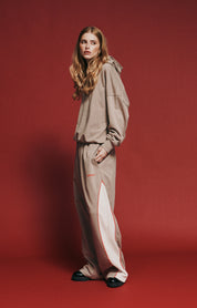 THE RIVAL HOODIE  - ACID WASH BEIGE