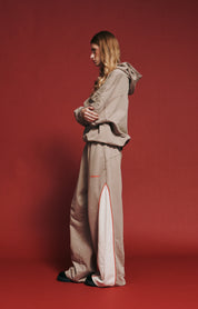 THE RIVAL HOODIE  - ACID WASH BEIGE