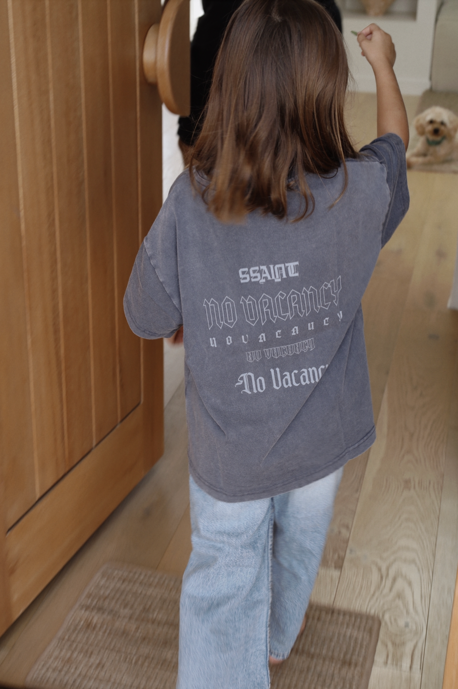 NO VACANCY TEE CHARCOAL - MATCH YOUR MINI BUNDLE