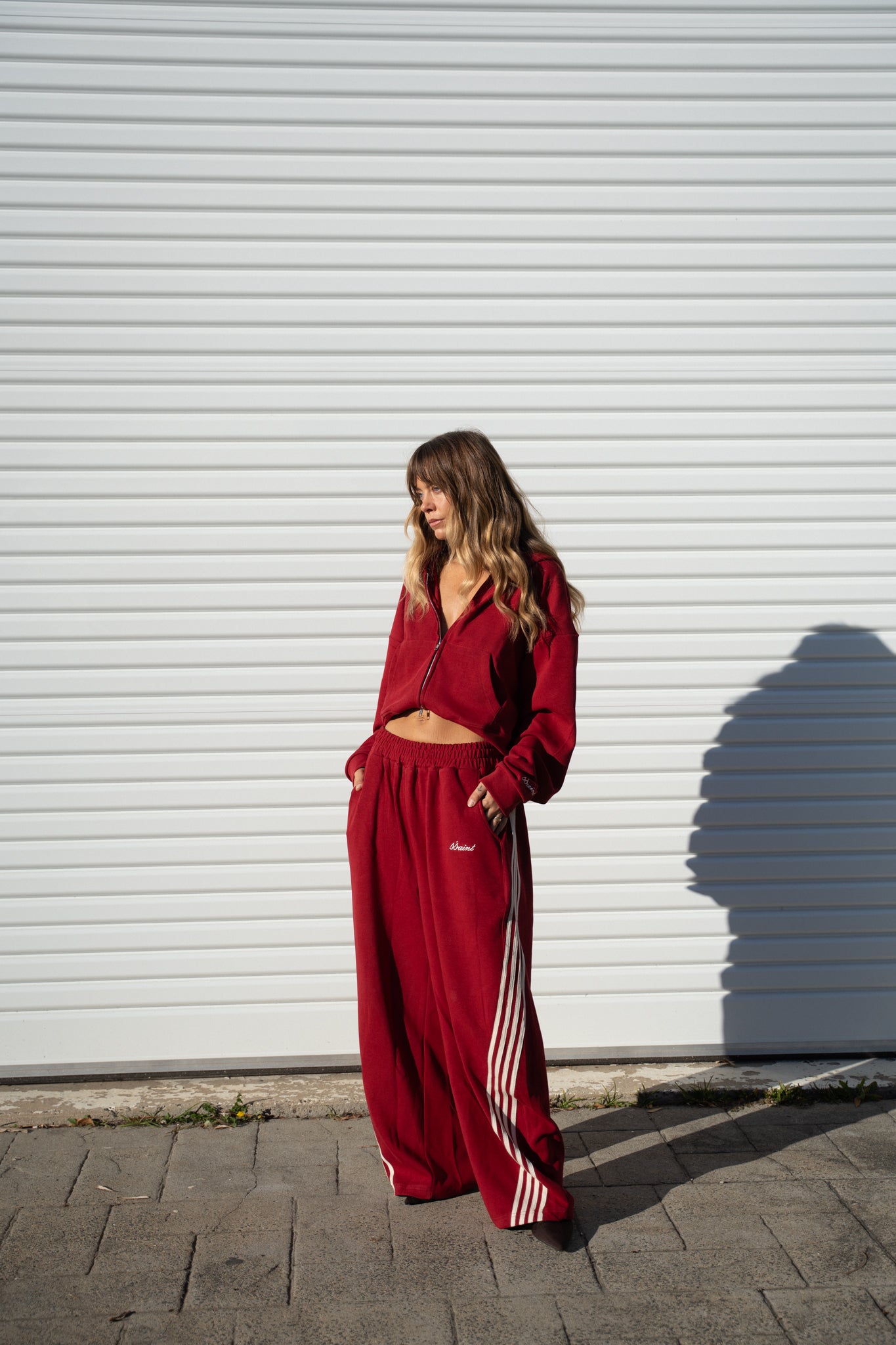 SŚAINT BARREL PANTS CHERRY