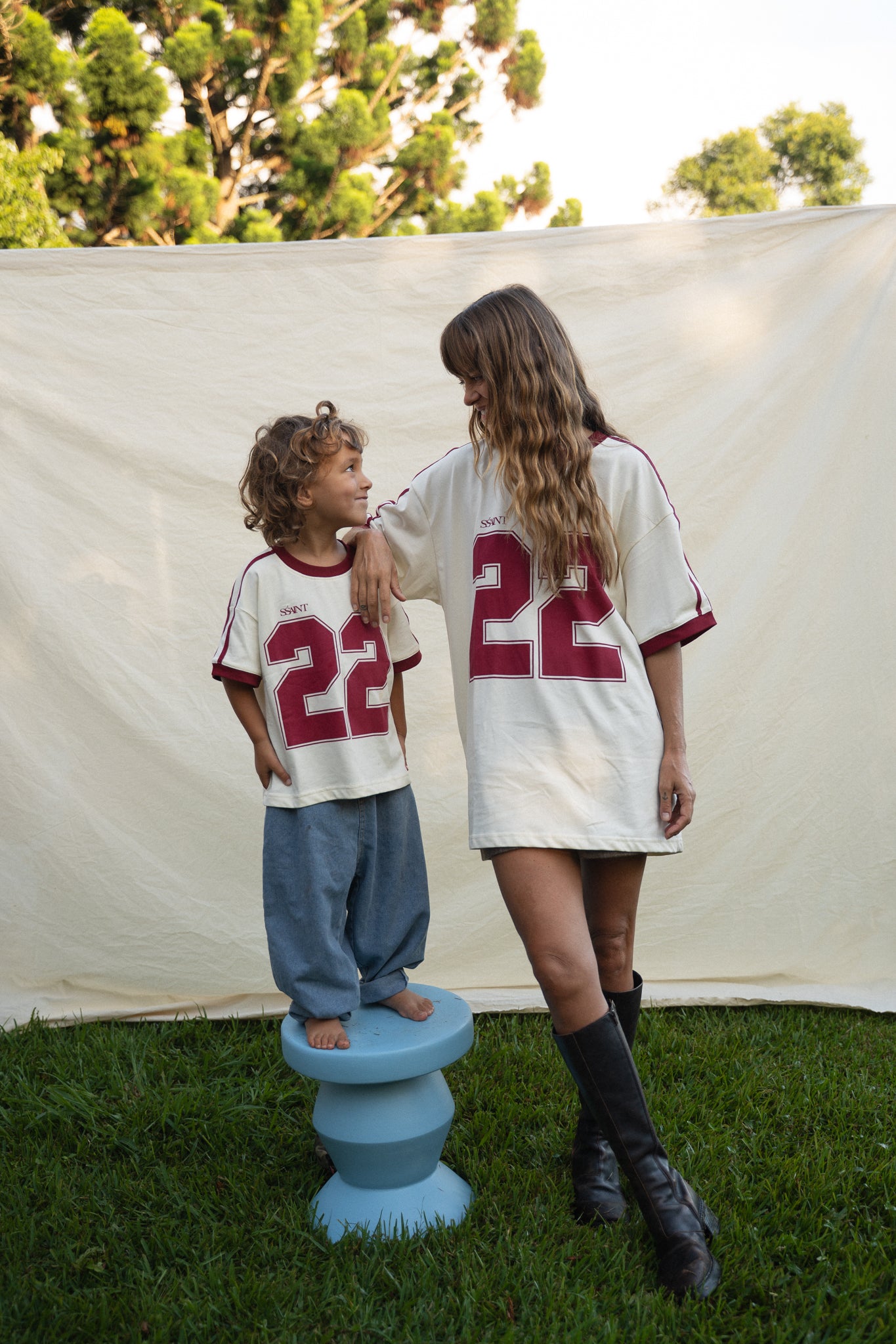 KIDS TWENTY TWO TEE - CHERRY