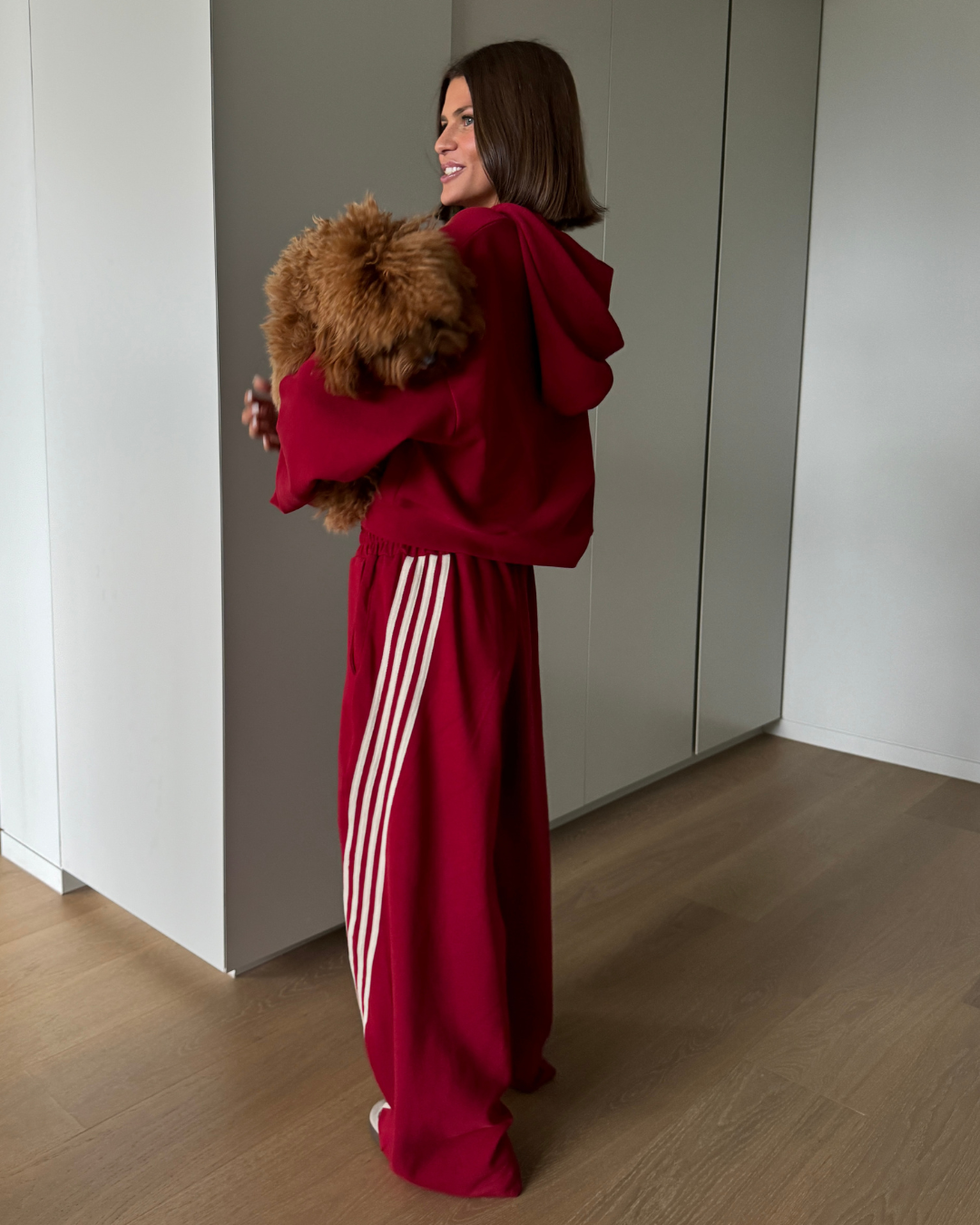SŚAINT BARREL PANTS CHERRY