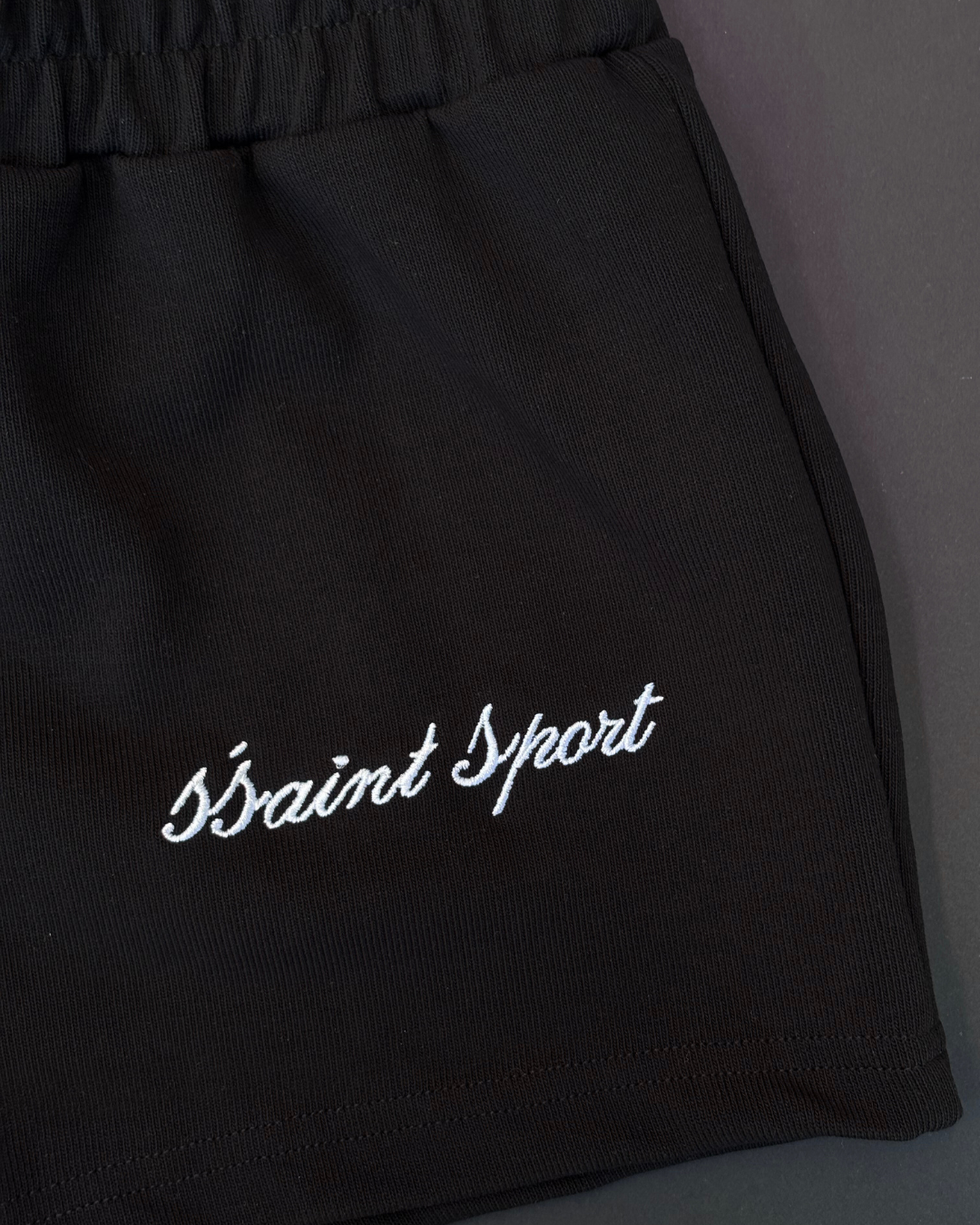 SŚAINT Sport Track Shorts - Black