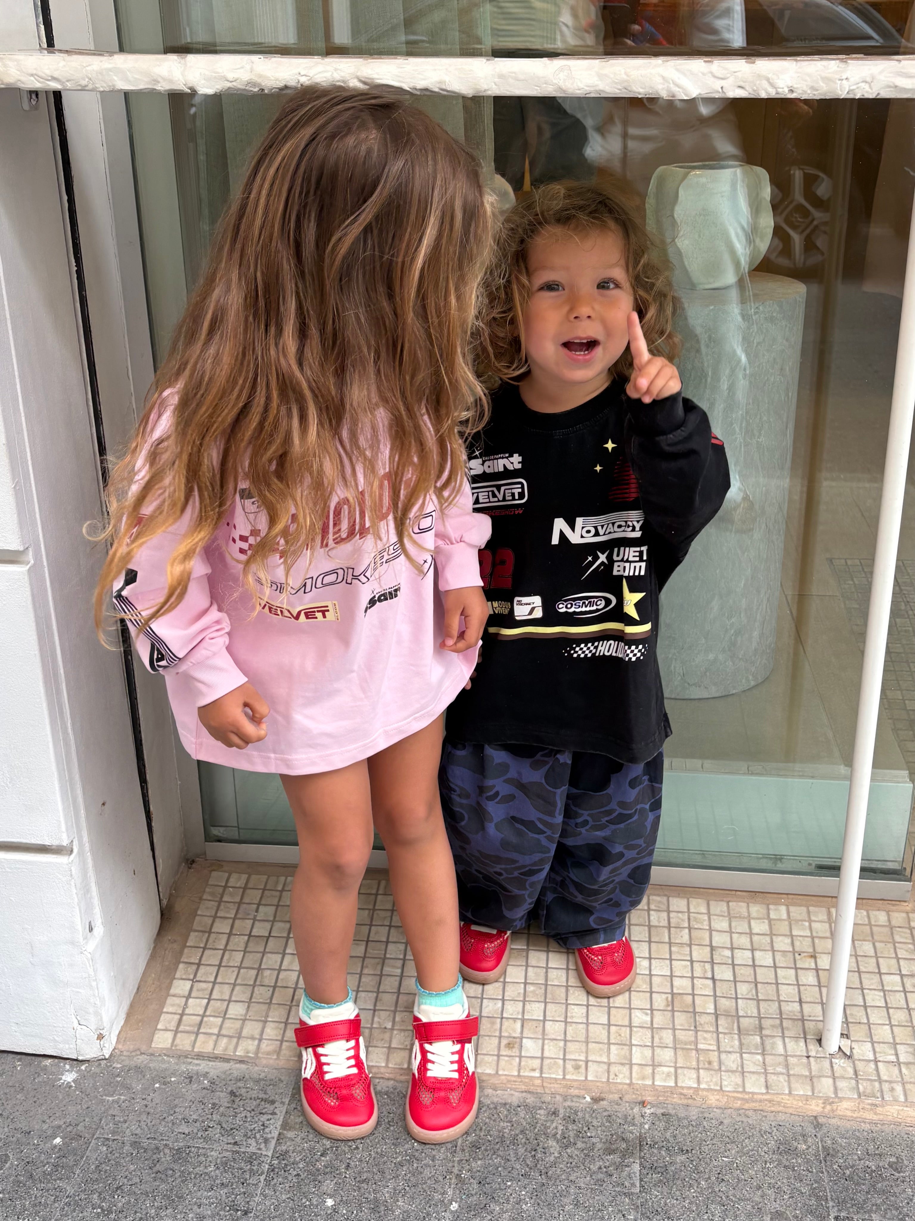 KIDS SIGNATURE MOTO TEE - BLACK