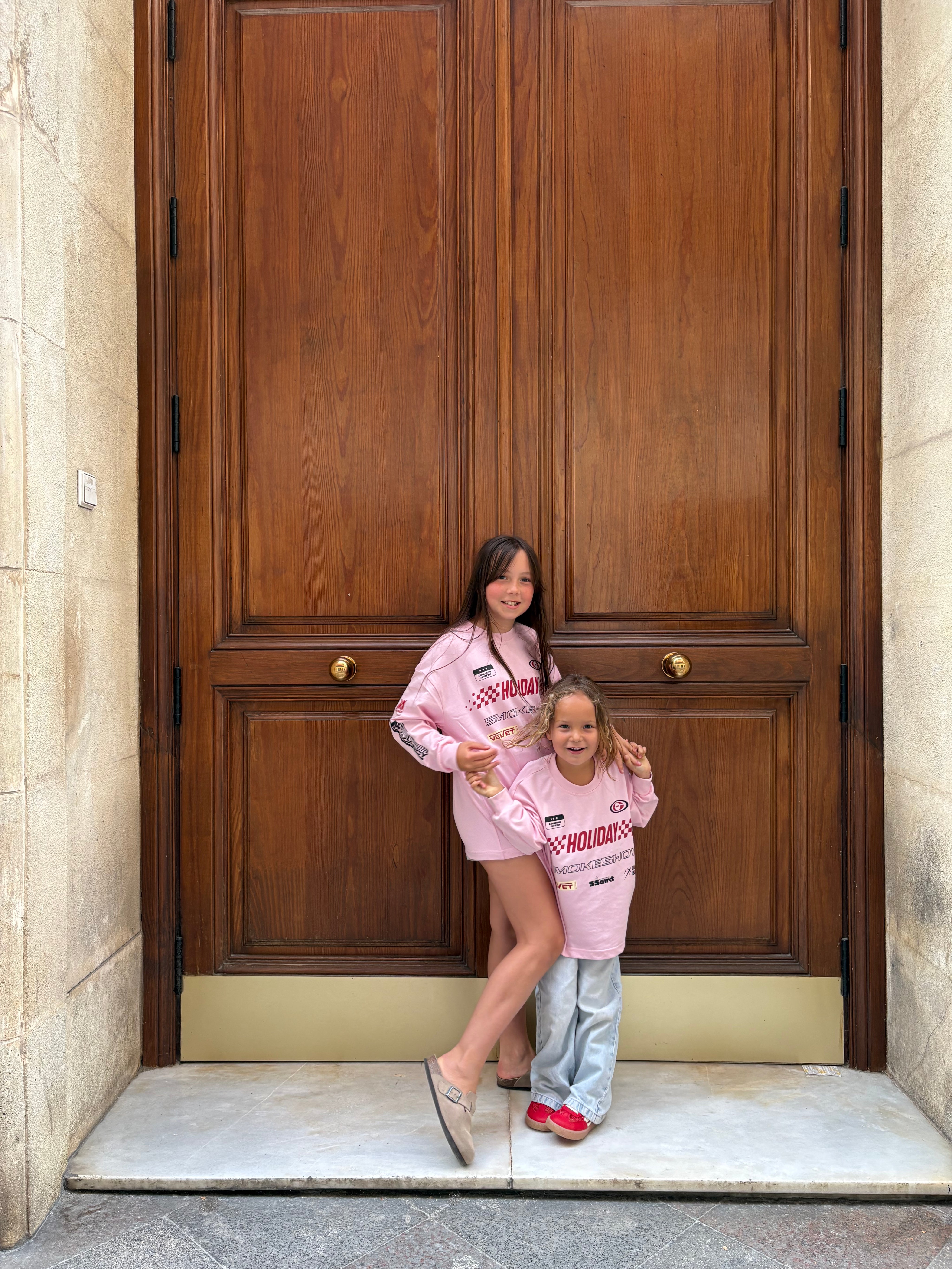 KIDS SIGNATURE MOTO TEE - PINK
